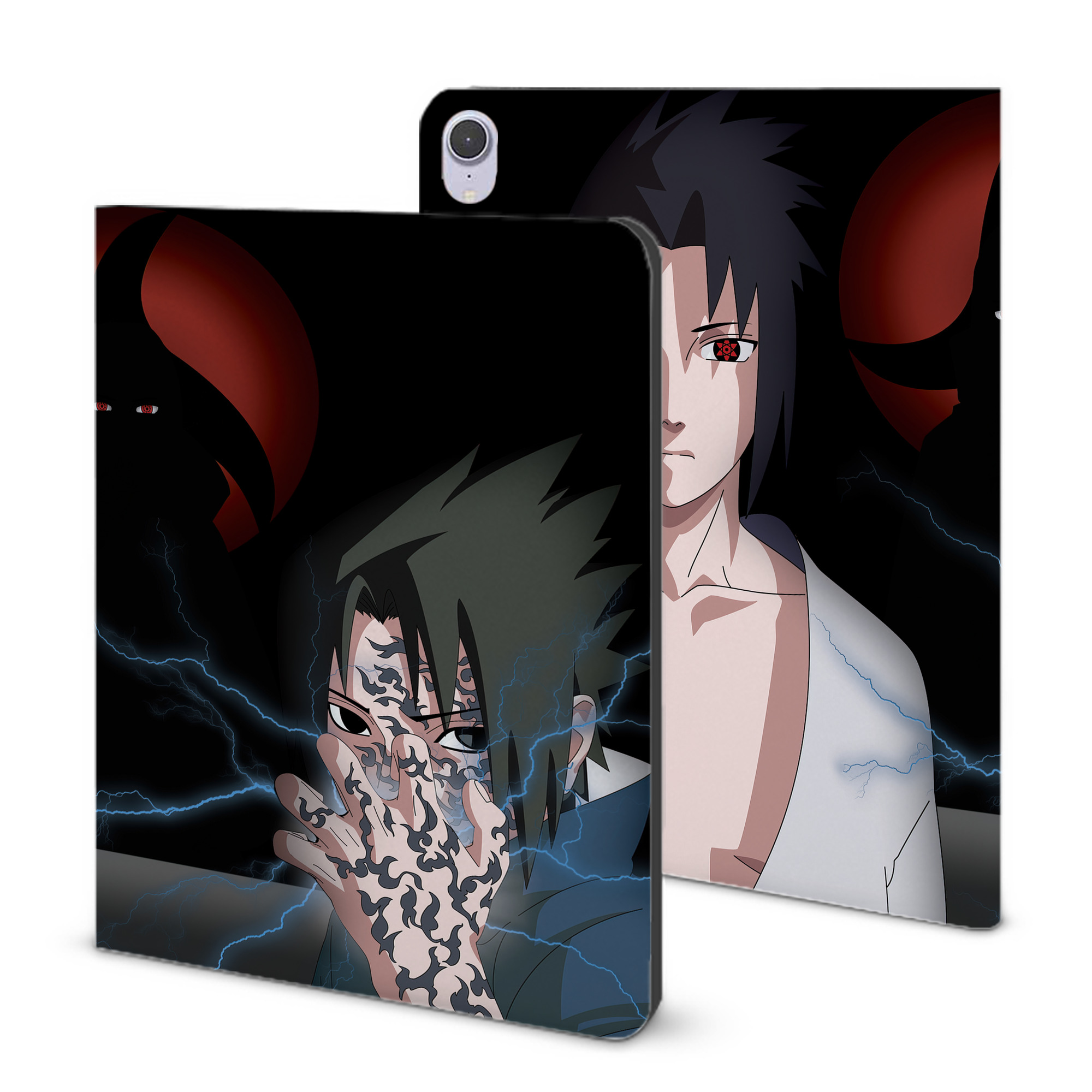（画像用） NARUTO -ナルト- NARUTO -ナルト- 疾風伝 IPad ケース ブック型 PUレザー TPU 耐衝撃 軽量 薄型 ペン収納なし 全面保護 IPad 各モデル対応
